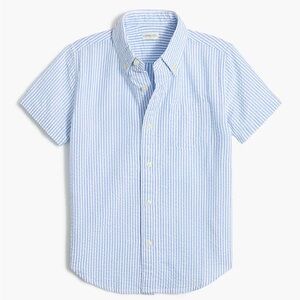 Boys Crewcuts Seersucker Short Sleeve Oxford